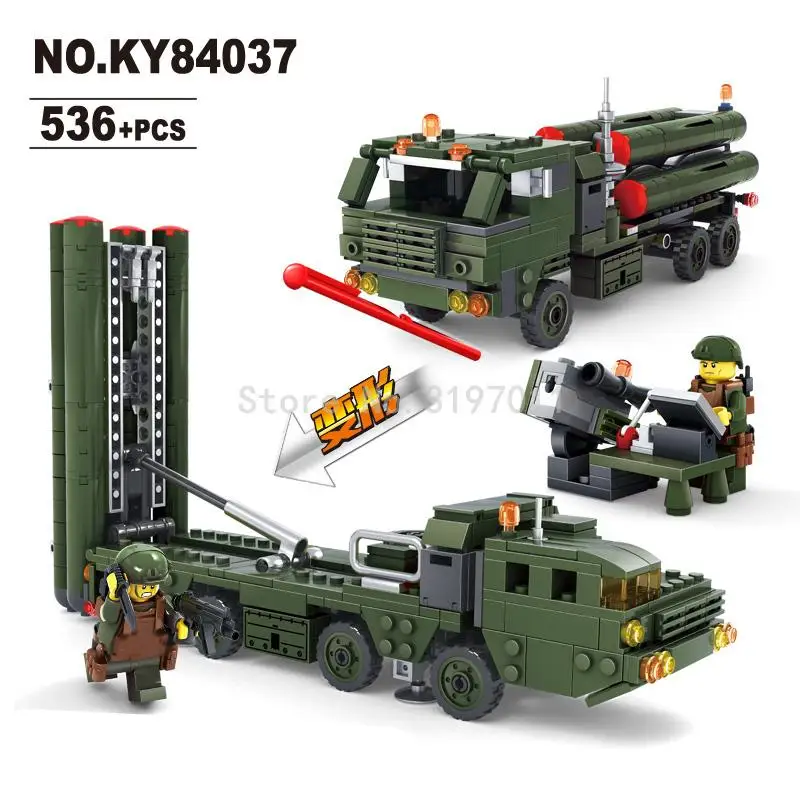

KAZI Missile Launcher Field Army Series Action Figure Block Building Model Bricks Kit Assemblage Toys For Children Gifts