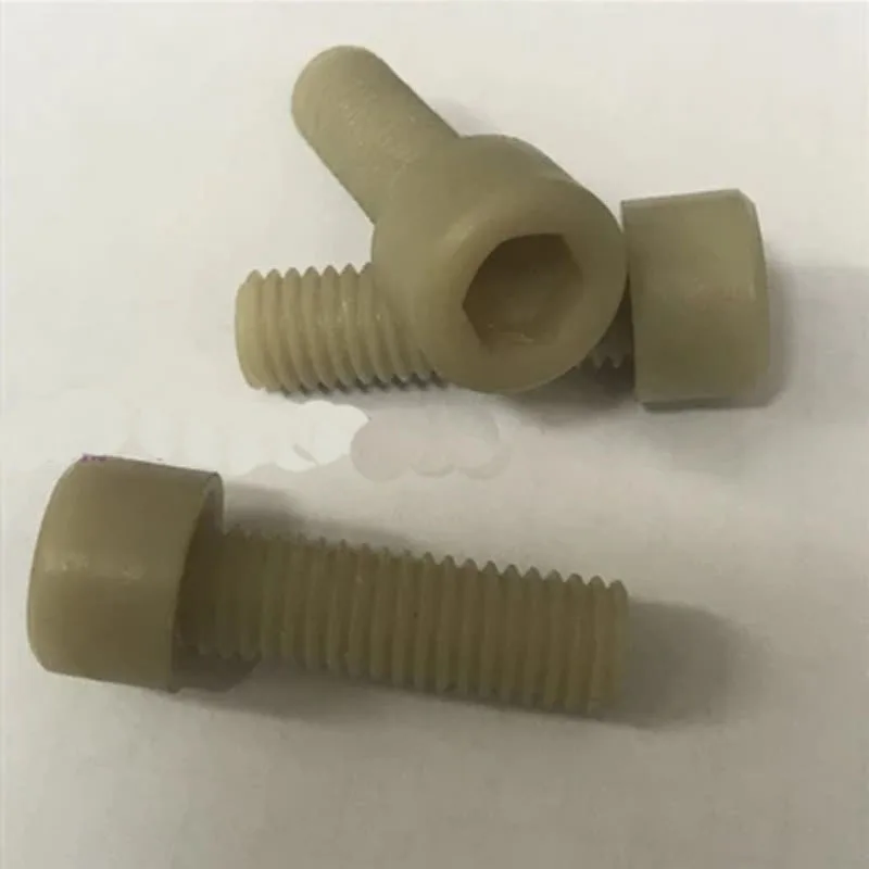 5pcs M8 M10 inner hexagon stigma plastic screw high strength Allen Nylon plus fiberglass screws PA+30%GF 25mm-60mm Length | Обустройство