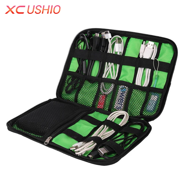 Multifunctional Travel Digital Device Shockproof Case Earphone Charger Data Cable Storage Bag Electronic Accessories Bag