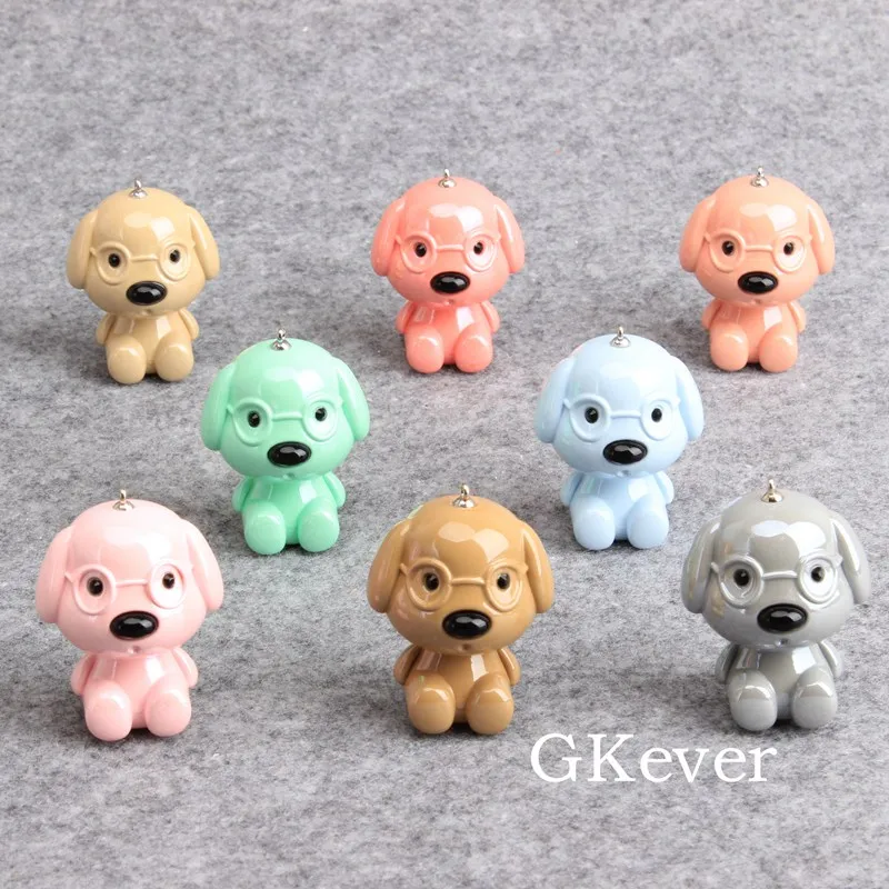 

Promotional Cute 8 Pcs/set Sitting Puppy Dog Bright Color PVC Figures Toy Model Dolls 5 cm