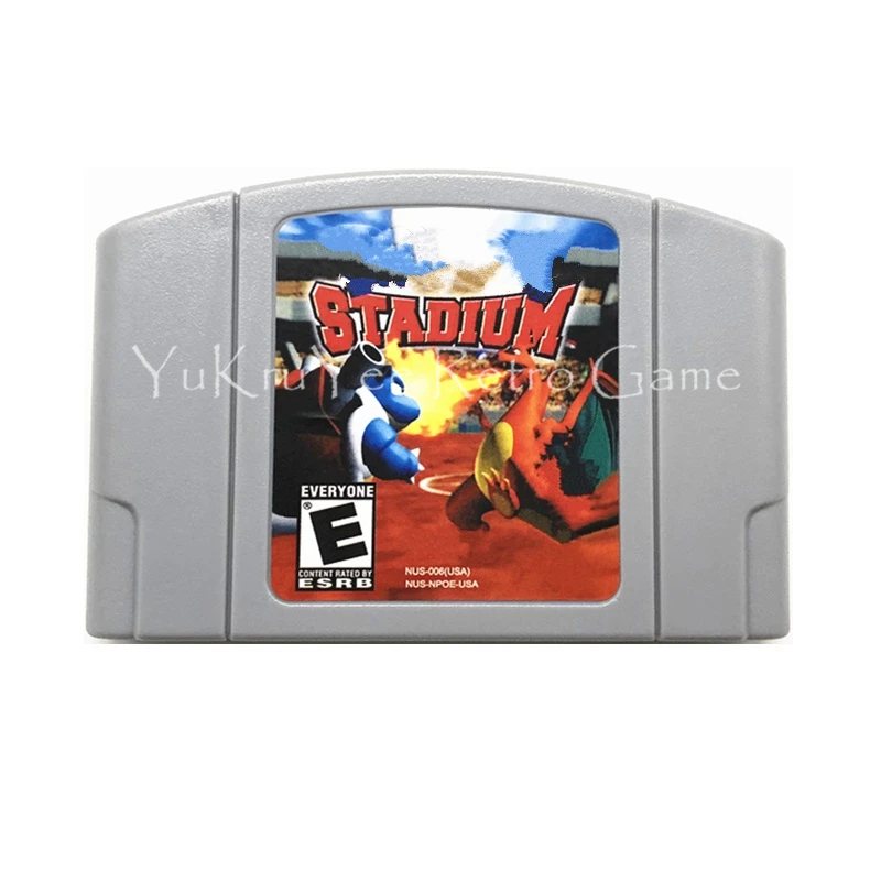 

Poke Stadium Video Game Accessories Memory Cartridge Card for 64 Bit Console US NTSC Version English Language