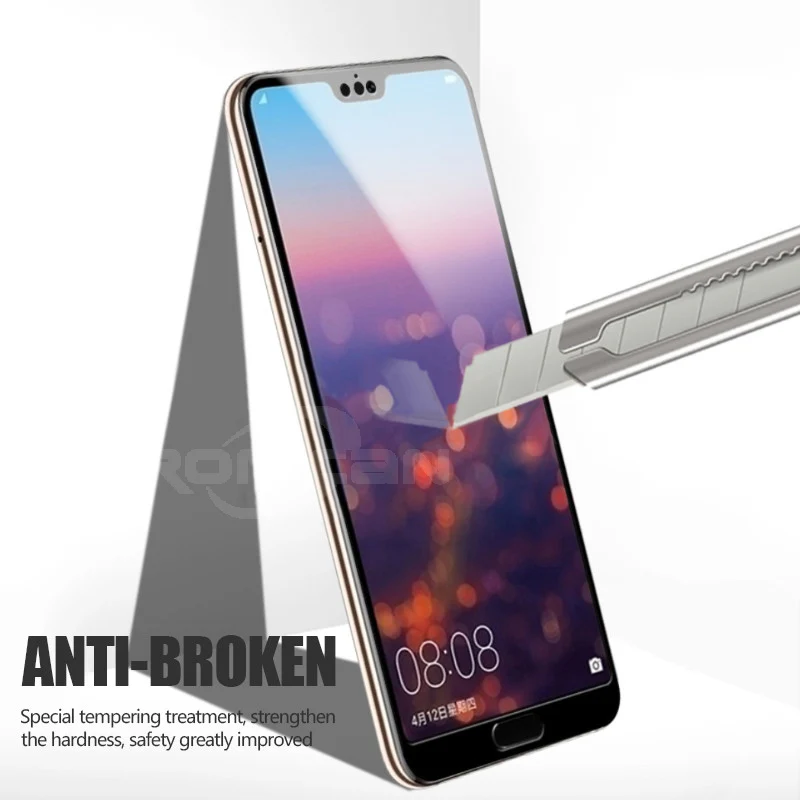 Защитный экран RONICAN 3D на Huawei Полноэкранный протектор из закаленного стекла для P20