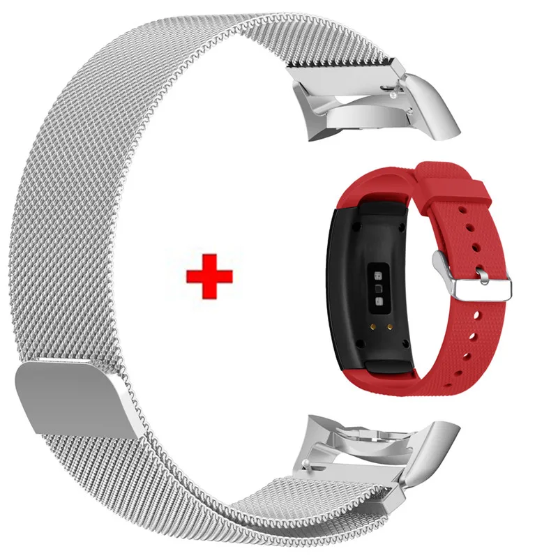 2 в 1 наручный ремешок для samsung gear Fit2 Fit 2 Pro часы браслет для наручных часов для samsung gear Fit2 Band ремень - Цвет: Color4