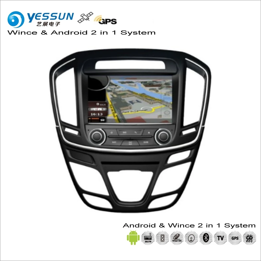

YESSUN For Opel / For Vauxhall / For Holden Insignia 2014~2016 Car Radio CD DVD Player GPS Navigation Wince & Android System