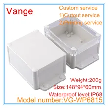 1 шт./лот услуга по нанесению индивидуальных IP68 Водонепроницаемый ABS из серии "сделай сам", распределительная коробка для электронного проекта под водой 148*94*60 мм