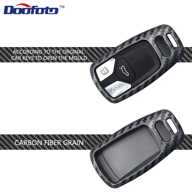 Carbon fiber key cover for AUDI (3)