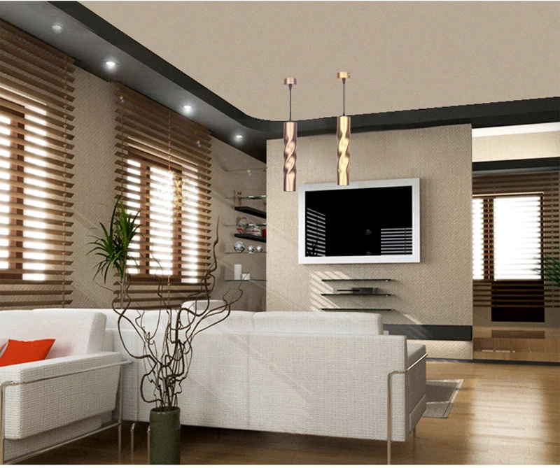 Современная Подвесная лампа 220 В для столовой черные белые золотые современные