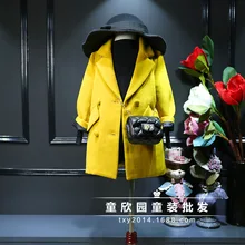 Children 2016 winter coat girls super big brand children s clothing collar suit in the long
