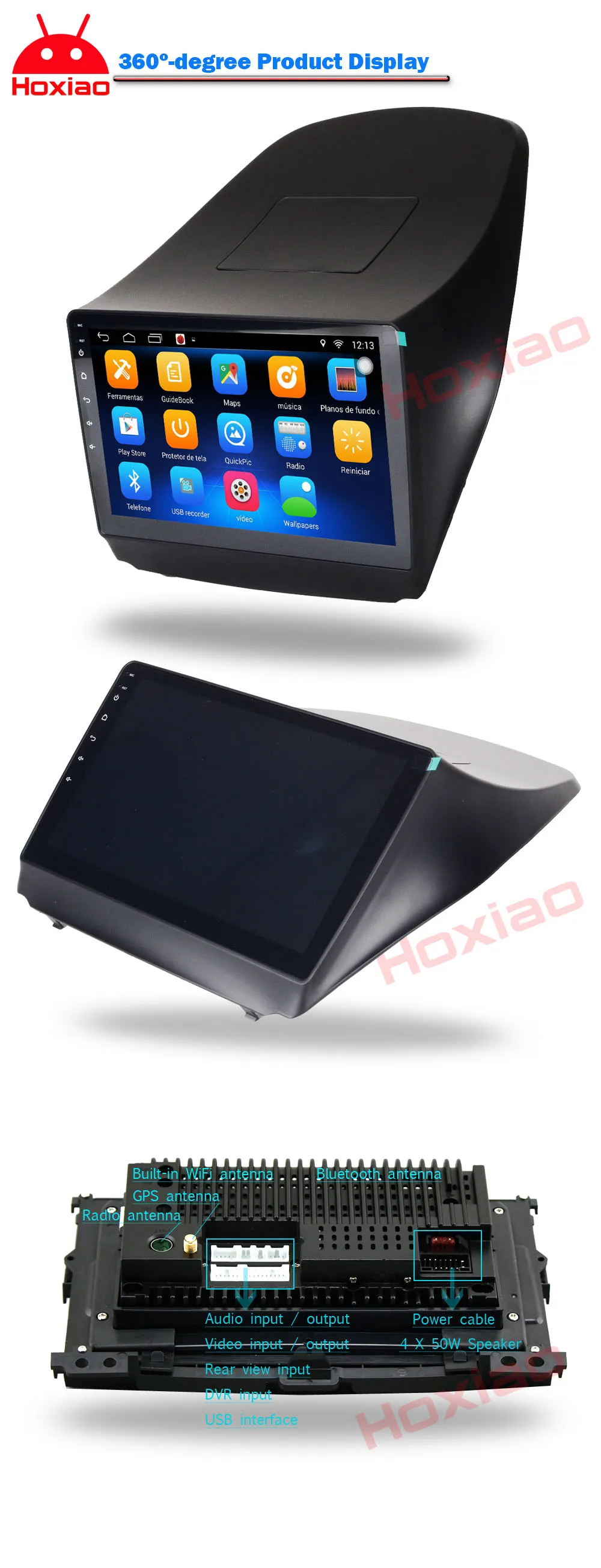 Flash Deal Android 2Din Car DVD For Hyunda IX35 Tucson 2010-2015 Quad Core 1024*600  Car Radio Video Player GPS Navigation 20