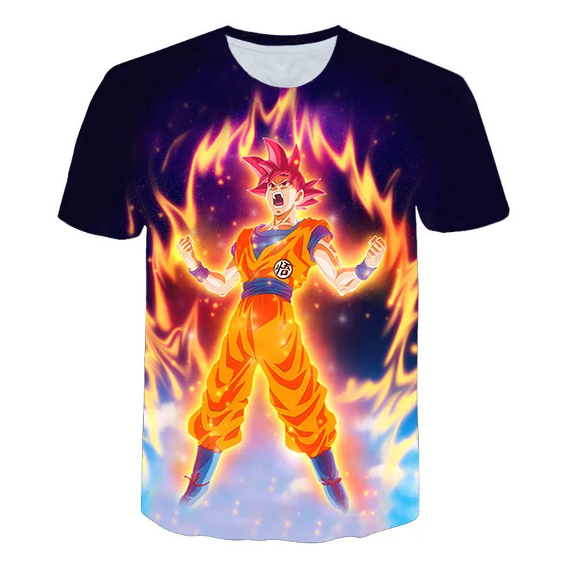 

Dragon Ball Super 3D Printed parent-child attire Fashion Summer Short Sleeve Tshirts 2019 Harajuku Casual Streetwear T shirt