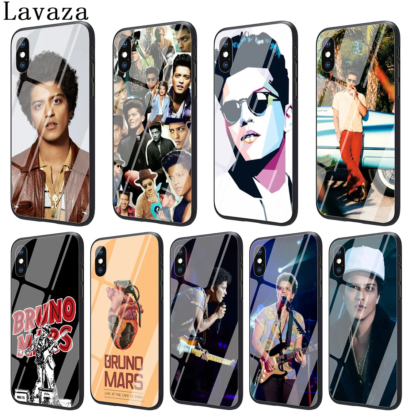 Lavaza Бруно Марс поп певец закаленное стекло чехол для телефона Apple iPhone XR X XS Max 8 7 6 6S