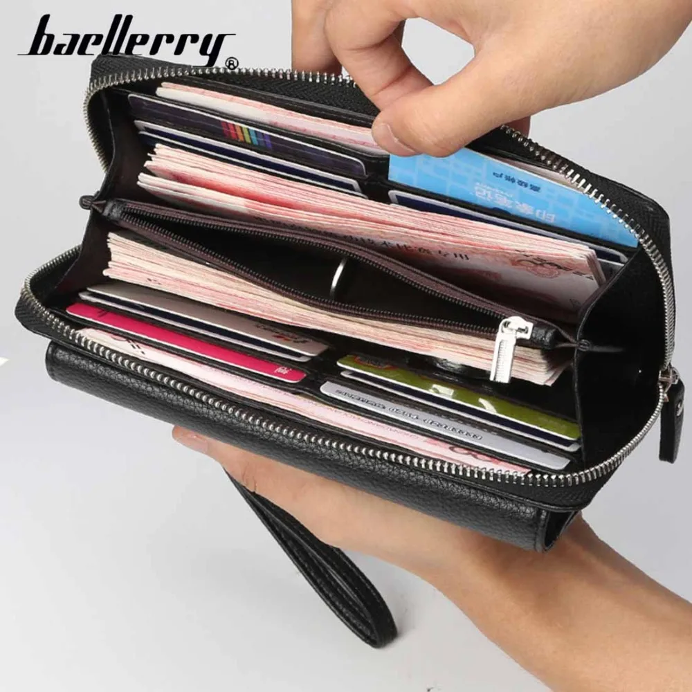 Мужские кошельки Baellerry 2019 года длинный качественный вместительный деловой