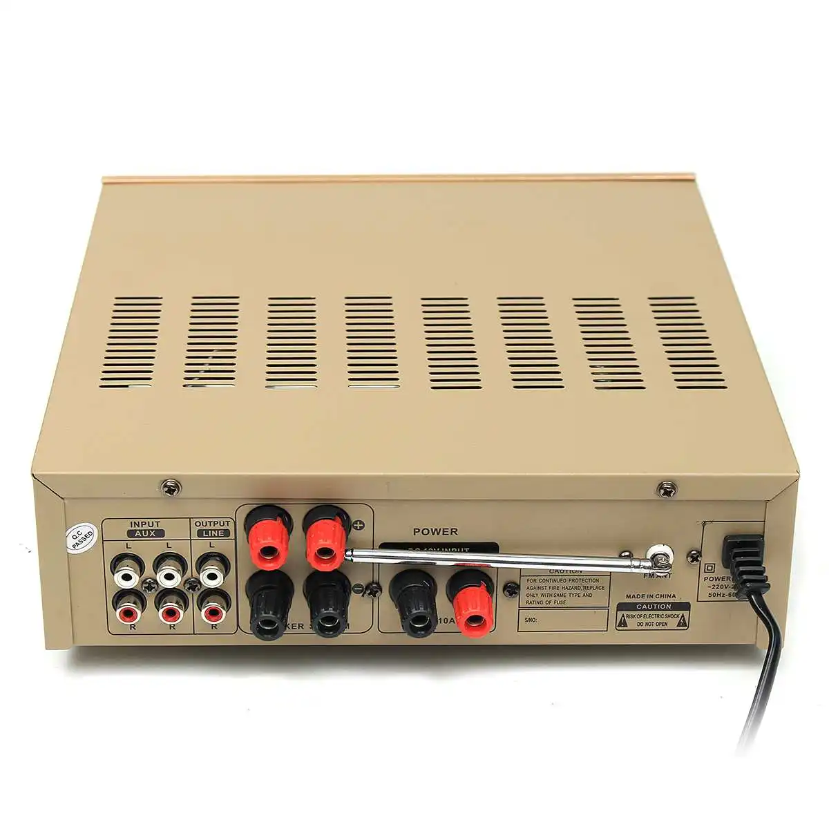 AUX Audio Signal Input Teli BT-1228 600W Karaoke 5CH Stereo bluetooth Amplifier Board VU Meter Support FM USB SD with Remote