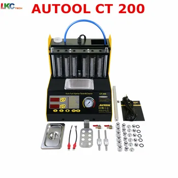 

AUTOOL Top Rate CT200 gasonline 6/4 cylinder Car Motorcycle Auto Ultrasonic Injector Cleaning Tester machine 220/110V 2 options