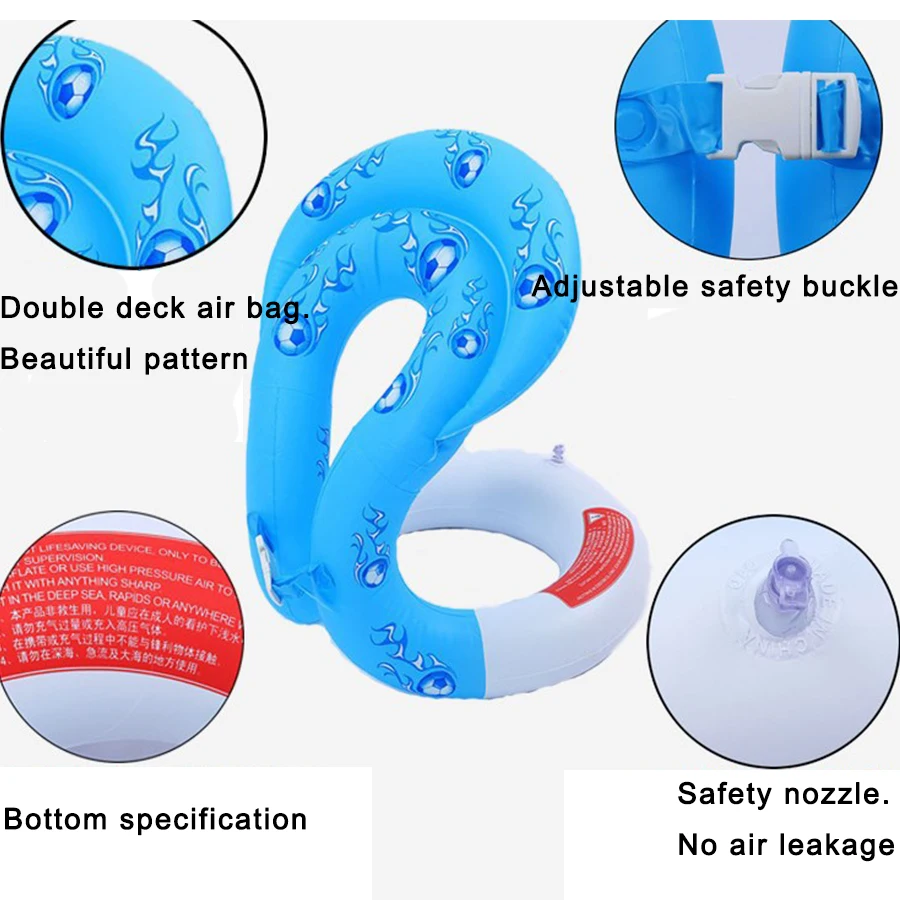 2018 New hot sale safety life jacket cartoon inflatable life vest water safety swimsuit kids swimming accessories
