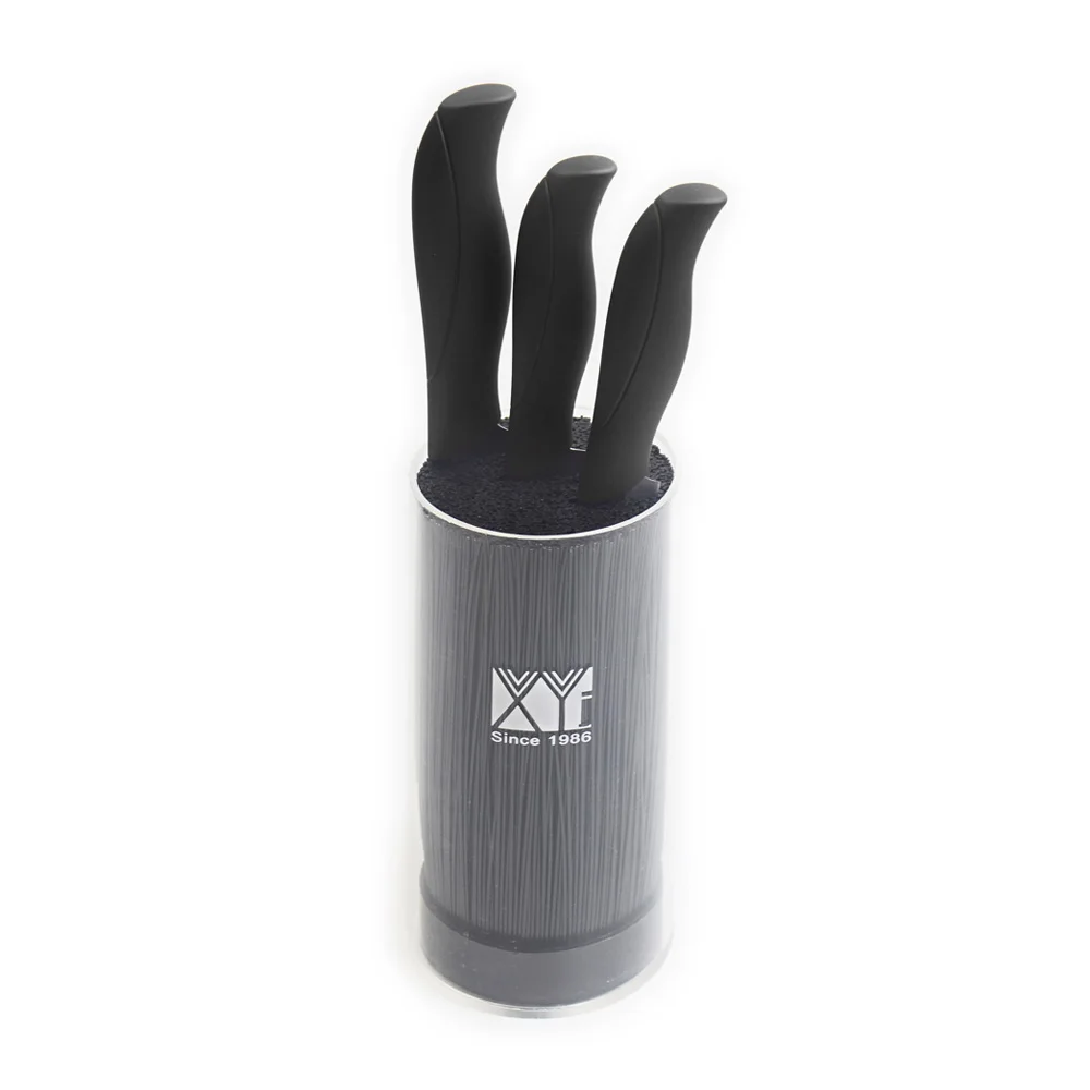 Kitchen Knife Holder And Knives Set XYJ Brand 3,4,5 Inch Paring Utility