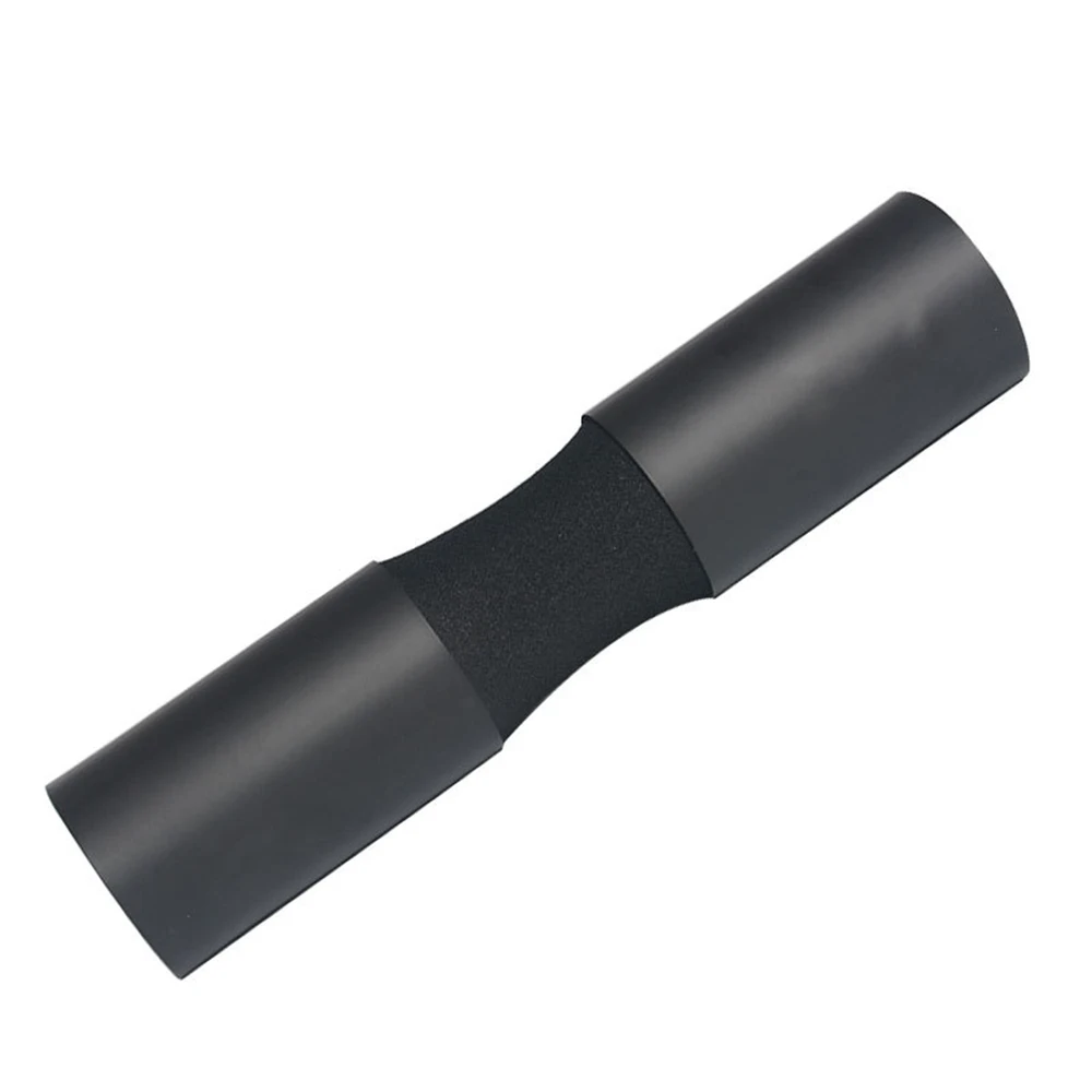 Высококачественная мягкая губка с открытыми плечами, защитная площадка для тренажерного зала, подтягивающая рукоятка для поднятия веса - Цвет: Черный
