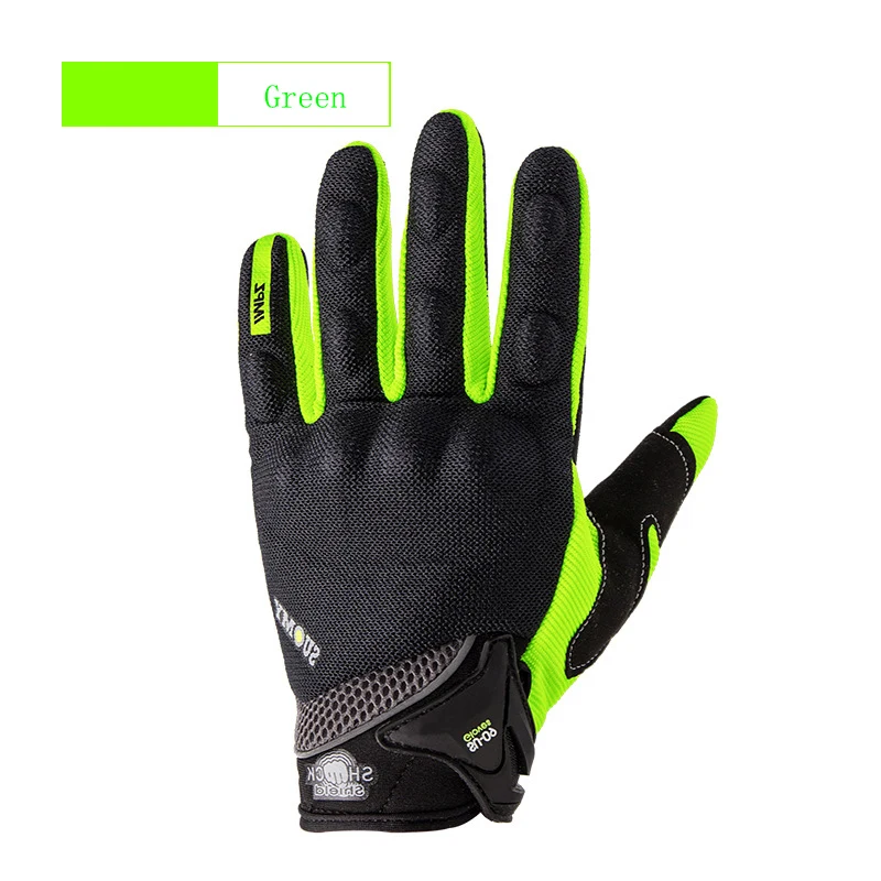 QPLOVE, 1 пара, Перчатки для мотоциклистов, сенсорный экран, модный дизайн, мягкая, безопасная, дышащая, для мотокросса, броня, поддерживает для KTM