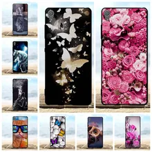 Phone Cases For Cover Sony Xperia XA F3111 F3112 Case Thin Soft Silicone Black Capa For Sony XA F3111 F3112 Case 3D Flower Coque