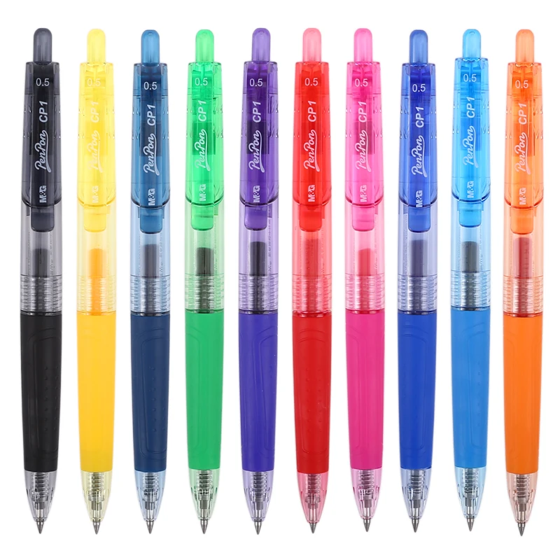

M&G Gel Pens Set 0.5mm Retractable / Cap Writing and Printing Pen 24 Vivid Candy Colors Ink for School Note and Office Remark