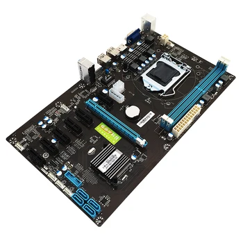 

294*170mm B85 BTC Motherboard Systemboard For Inter B85 ATX LGA 1150 Socket 2*DDR3 Mining Motherboard Support 7 Graphics Cards