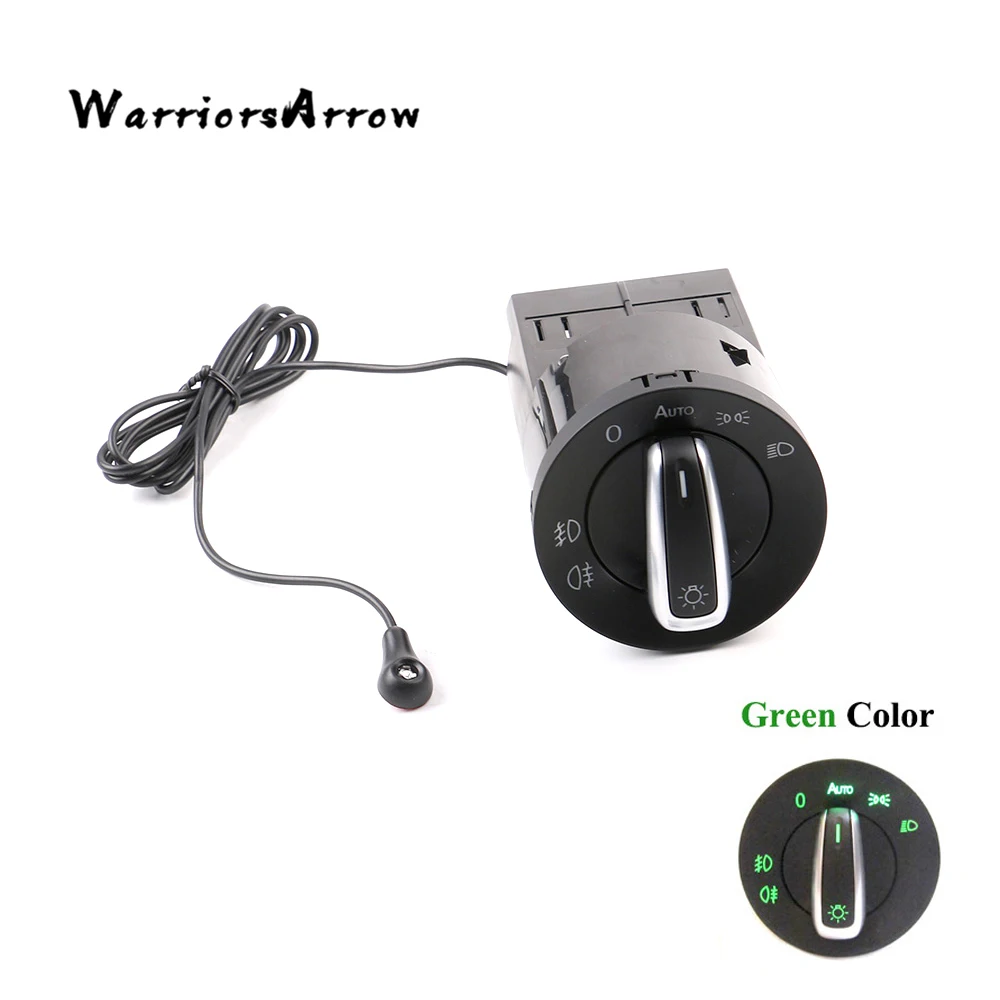 

WarriorsArrow AUTO Headlight Head Lamp Switch Light Sensor Module Upgrade Chrome For Skoda Fabia 2014 2013 2012 2010 2009 2008