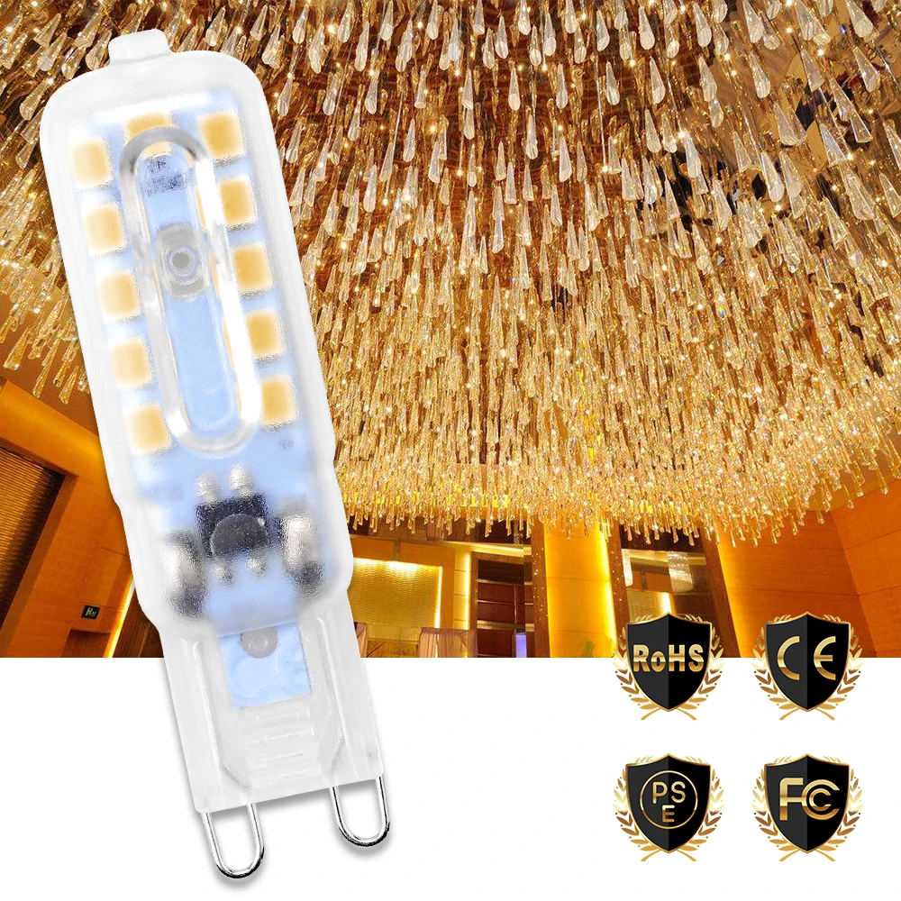 

CanLing G9 LED Lamp Spotlight 220V Mini Corn Lamp g9 Bombillas Led 3W Spot Light Bulb 2835 SMD Ampoule for Indoor Lighting 240V