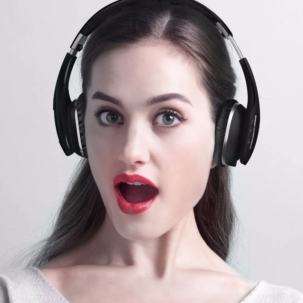 Легкие беспроводные Bluetooth наушники Ausdom M07 складные с глубокими басами и