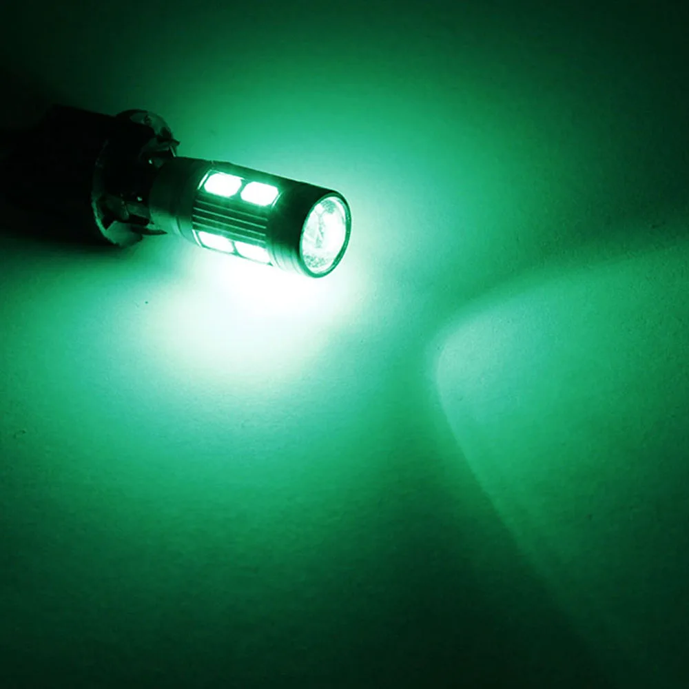 4 шт. светодиодный чистый белый 194 W5W 168 5730 10 SMD Canbus автомобиля светодиодный супер яркий для автоматического включения боковой сигнал светильник Светодиодные лампы 12v - Испускаемый цвет: Зеленый