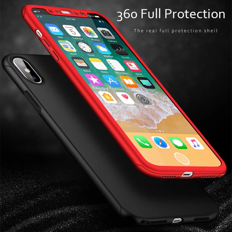 Коке для IPhone X 8 чехол Стекло Экран Плёнки передней iPhone плюс 7 Plus Капа 6 S 360 Степень