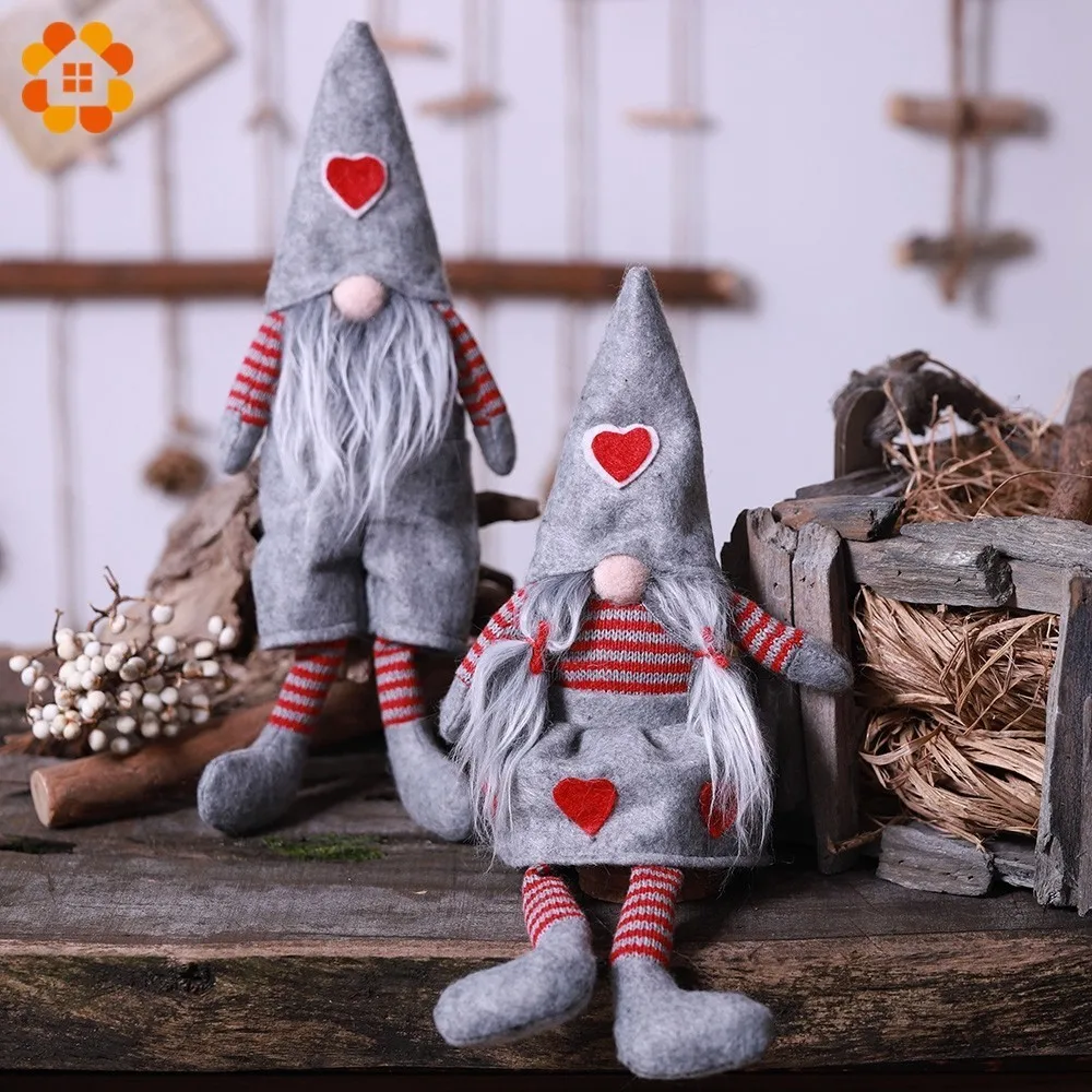

1PC 2Types Cute Christmas Dolls Santa Claus Dolls DIY Christmas Ornaments Kids Dolls Toys Home Christmas Party Decorations Gifts