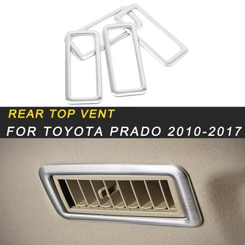 

For Toyota Prado 2017-2018 Car Styling Rear Seat Top A/C Air Conditioner Vent Panel Cover Sticker Interior Accessories