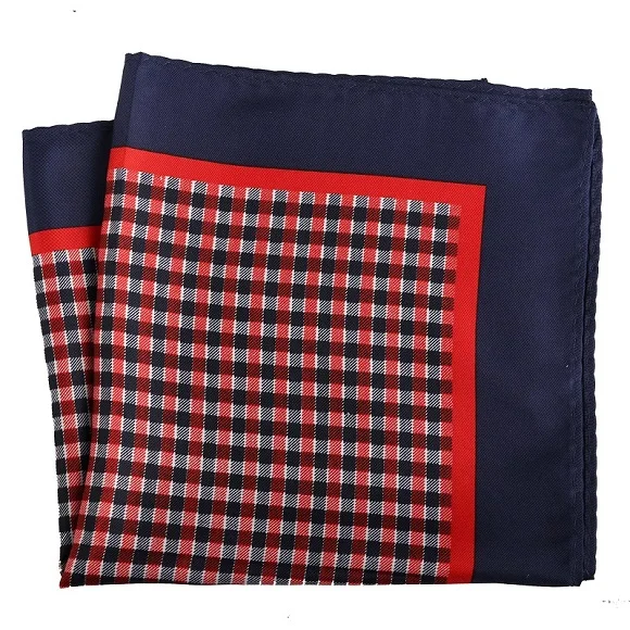 PH128 Pocket Square Портной Смит мужской платок цветочный якорь клетчатый горошек печатных носовой платок из полиэстера бизнес Карманный квадратный 33x33 CM - Цвет: PH128 Pocket Square