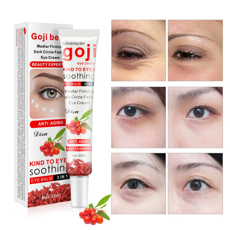 

35ml Goji Eye Cream Multi Effect Repair Moisturizing Eye Care Cream Anti-Puffiness Dark Circle Anti-Aging Eye Care Cream TSLM2