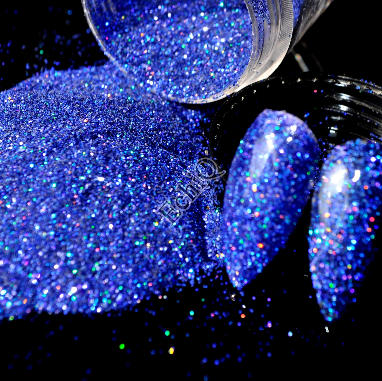 

Holographic Diamond Blue Nail Art Glitter Powder DIY UV Manicure Supplies Laser AB Shimmer Powder Dust N58