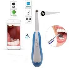 Беспроводной оральный HD стоматологический эндоскоп 6 Светодиодная лампа Wi-Fi для IOS и Android планшет Для Стоматолог видео в режиме реального времени стоматологические инструменты