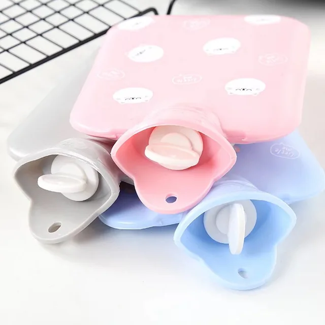 1Pc Cute cartoon Winter Warmer PVC Hot Water Bottle Hand Thick High-Density Home Heating Props