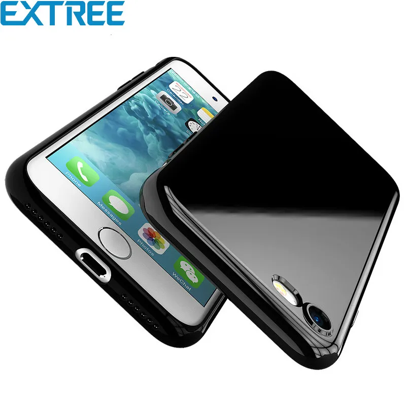 Download Extree Jet Black Case For Apple Iphone 6 6s 7 8 Plus Case Ultra Thin Back Cover Soft Tpu For Iphone X 10 Phone Bag Case Coque Fitted Cases Aliexpress