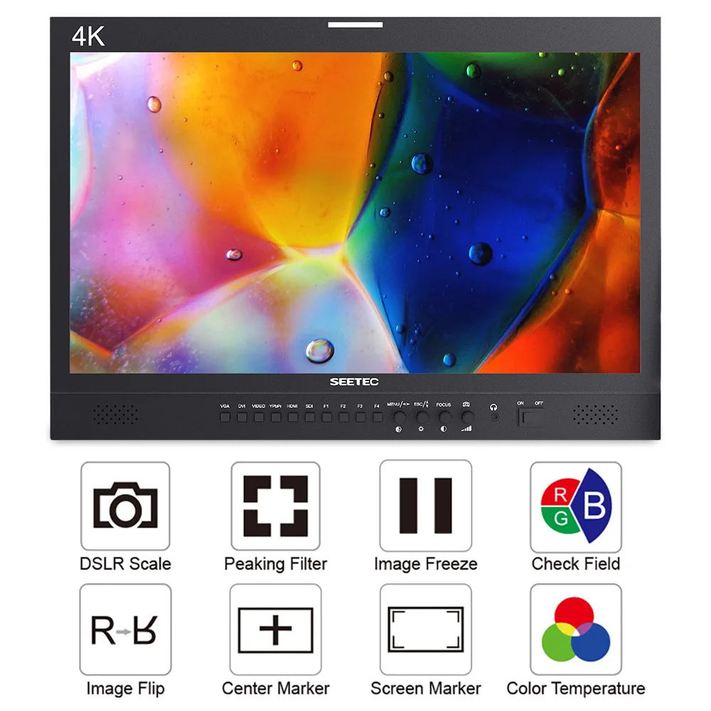 Монитор Широковещательного вещания SEETEC 4K HDMI Pro 21 5 дюйма ЖК дисплей IPS HD 1920x1080