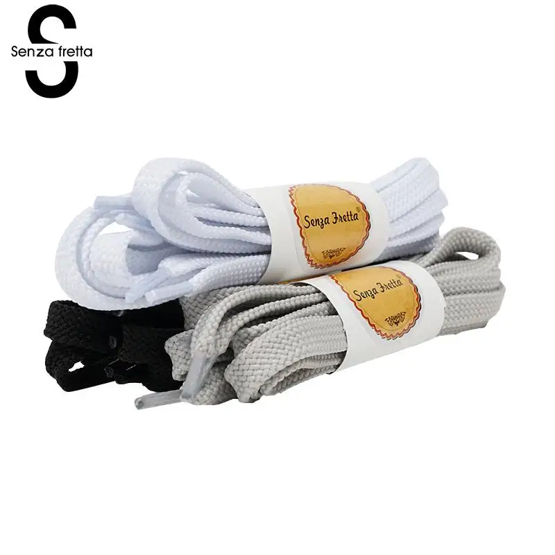 

Senza Fretta Long Shoelaces Sneakers Canvas Shoe Laces Men Women Shoestrings Fashion Casual Shoe Laces 120cm LDD0147