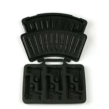 2 шт. DIY Форма для льда Пуля для ружья Форма Силиконовый поднос для Льда Фруктовый кубик для мороженого кухонная барная Питьевая аксессуары