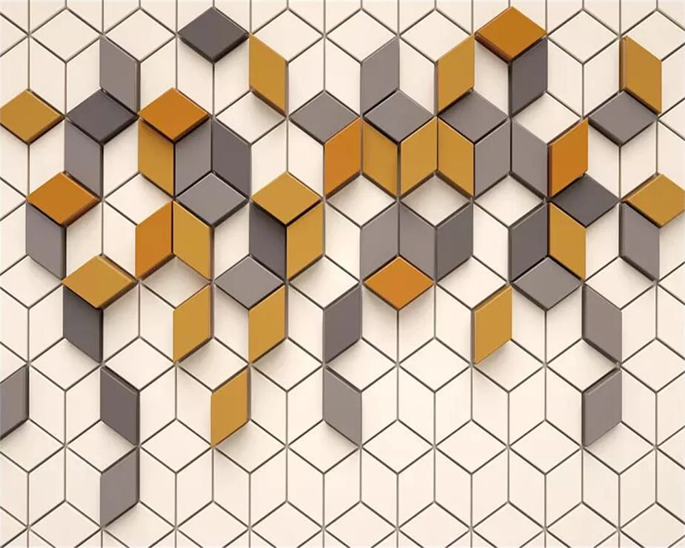 Настенная 3d Мозаика beibehang с имбирным рисунком простой фон для телевизора в