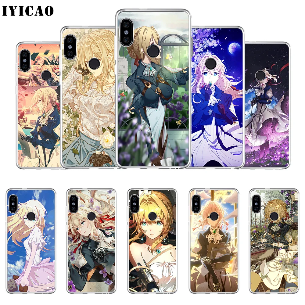IYICAO Violet Evergarden Soft Silicone Phone Case for Xiaomi Mi 9 8 SE 6 A1 A2 Lite F1 MIX2S MIX3 TPU Cover | Мобильные телефоны и