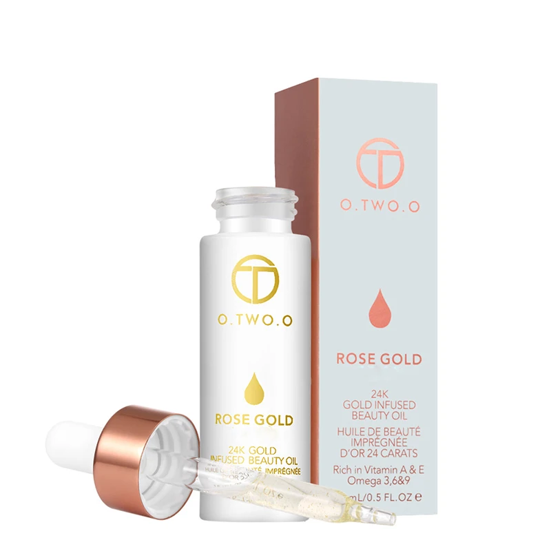 

Free shipping 24k Rose Gold Skin Make Up Oil For Face Essential Oil Before Primer Foundation Moisturizing Face Oil Anti-aging