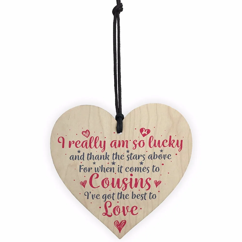 1-Meijiafei-Got-The-Best-Cousins-Wooden-Heart-Family-Plaque-Thank-You-Gift-Birthday-Present