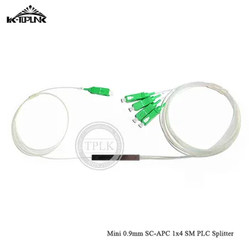 

10pcs Mini 0.9mm SC-APC 1x4 SM PLC Splitter Fiber Optical FTTH PLC Splitter SM Steel Tube PLC Fiber Optical Splitter wholesale