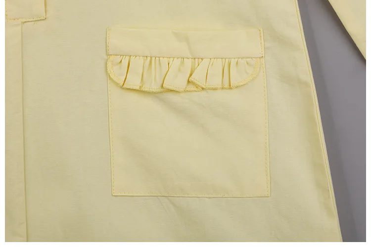 children school long shirts big girls dresses fall 2018 autumn cotton teen girls dress princess long sleeve tops yellow clothing (4)