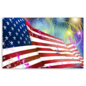 

5D diamond painting full drill square National flag American flag diamond embroidery cross stitch Fireworks Rhinestone painting