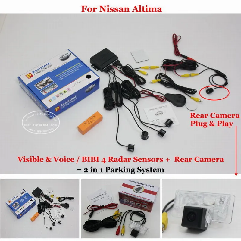 Liislee For Nissan Altima Car Parking Sensors + Rear View Back Up