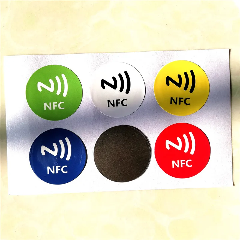 6 шт./лот 13,5 МГц UID; запасной MF S50 1 K NFC Наклейка клонирование; копирование Задняя дверь перезаписываемый Бланк RFID китайская Волшебная карта - Цвет: 6 anti-metal sticker